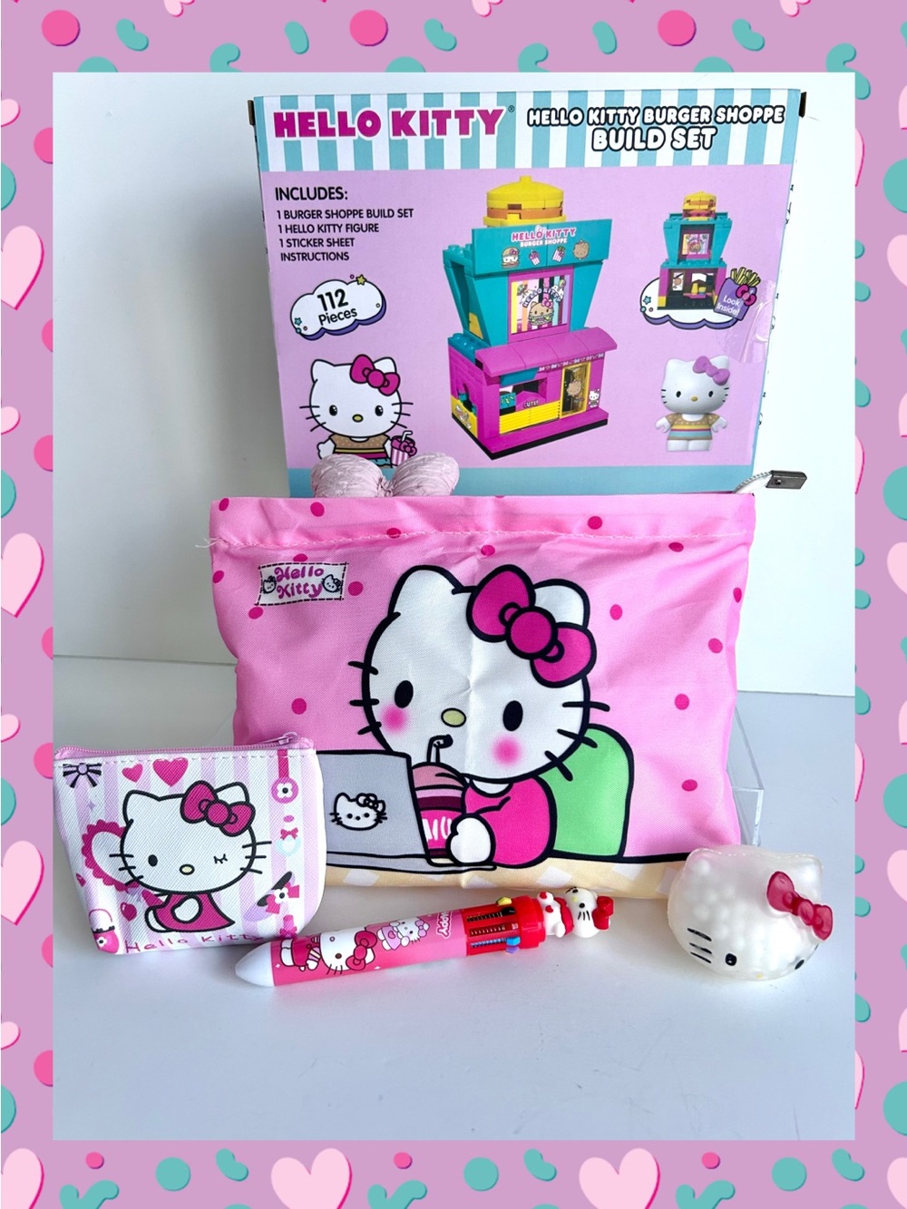 🩷(HK381) Hello Kitty Adorable 5-Piece Build-It Fun Bundle!